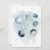 Babydusche Galaxy Baby Dusche Inv. Einladung (Rückseite)