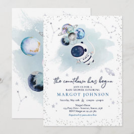 Babydusche Galaxy Baby Dusche Inv. Einladung