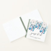 Babydusche Gästebuch Boho Dreamcatcher Dusche Notizblock (Innenseite)