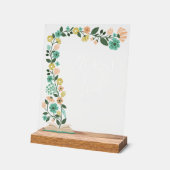 Babydusche Gästebuch Frühlingsflora Ostern Acrylschild (Winkel)