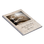 Babydusche Gästebuch, Vintage Bibliothek Notizblock (Rechte Seite)