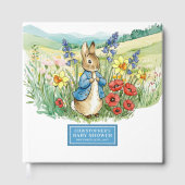 Babydusche Gästebuch Wasserfarbe Peter Rabbit (Vorderseite)