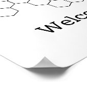 Babydusche Gästebuchplakat Poster (Ecke)