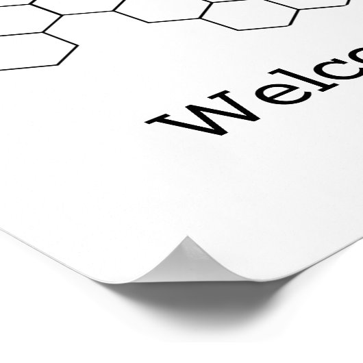 Babydusche Gästebuchplakat Poster (Ecke)