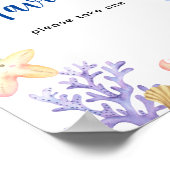 Babydusche - Gefälligkeiten, bitte eine nehmen Poster (Ecke)