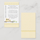 Babydusche Gelb bringen eine Buchdusche mit. Begleitkarte (Vorne/Hinten)