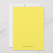 Babydusche, gelb einladung (Rückseite)