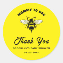 Babydusche Gelb Schwarze Mommy Cool, stilvoll