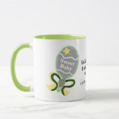 Babydusche Gelbe grüne Rattle Name Tasse (Links)