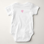 Babydusche Geschenk Bodysuit mit Elephant Baby Strampler (Rückseite)