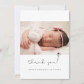 Babydusche Geschenk Flat Danke Karte (Vorderseite)