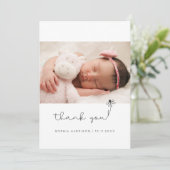 Babydusche Geschenk Flat Danke Karte (Stehend Vorderseite)