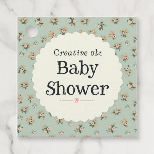 Babydusche Geschenkanhänger (Vorderseite)