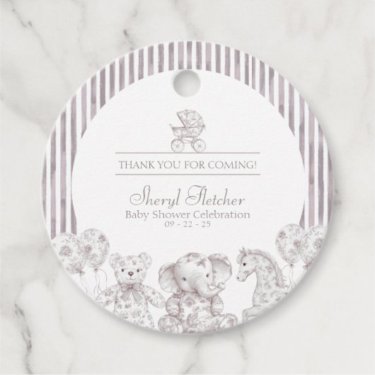 Babydusche Geschenkanhänger (Vorderseite)