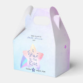 Babydusche Geschenkboxen | Aufstiegssmotiv Geschenkschachtel (Rückseite)