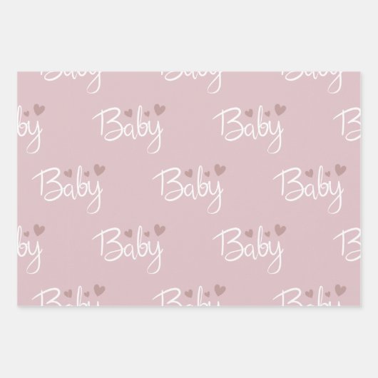 Babydusche Geschenkpapier Set (Vorderseite 2)