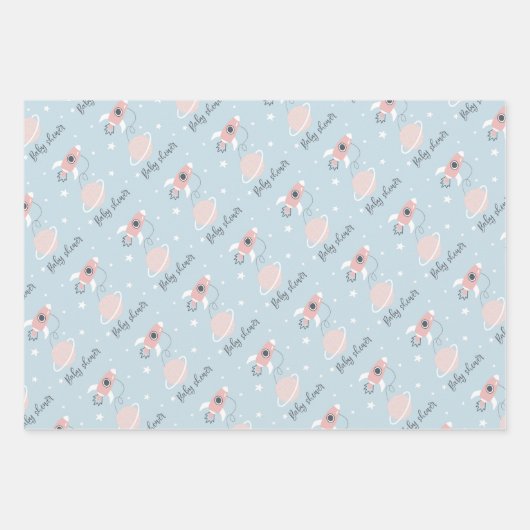 Babydusche Geschenkpapier Set (Vorderseite 3)