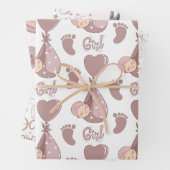 Babydusche Geschenkpapier Set (Beispiel)