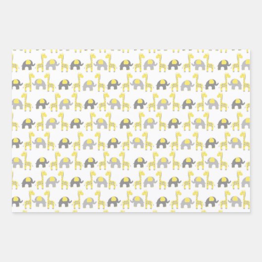 Babydusche Geschenkpapier Set (Vorderseite)