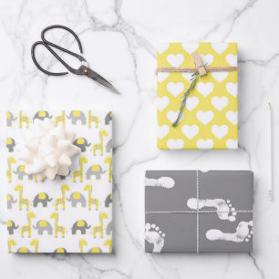 Babydusche Geschenkpapier Set
