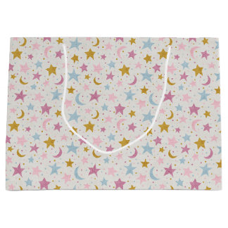 Babydusche Geschenktasche - Twinkle Twinkle-Twilig Große Geschenktüte