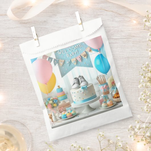 Babydusche Geschenktütchen (Ausgeschnitten)