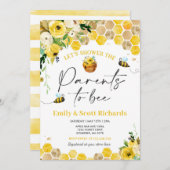 Babydusche Geschlecht neutrale Eltern, um Baby zu Einladung (Vorne/Hinten)