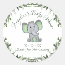 Babydusche Geschlecht neutrale Grünpflanzen Elepha