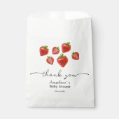 Babydusche Gesichtsbags Sweet Strawberries Geschenktütchen (Vorderseite)