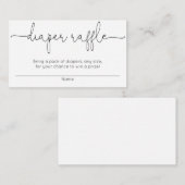 Babydusche, Gewinnkarten, geschlechtsneutral Begleitkarte (Vorne/Hinten)