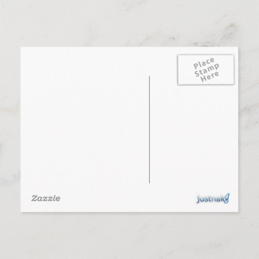 Babydusche Giraffe Postkarte (Rückseite)