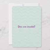 Babydusche Girl Bodysuit Einladung (Rückseite)