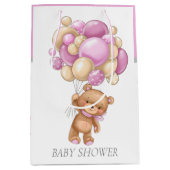 Babydusche Girl Teddy Geschenktüte (Vorderseite)