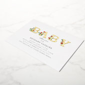 Babydusche Gold Folieneinladung (Gedreht)