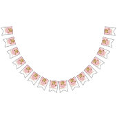 Babydusche Gold/Rosa Elefant, Frack-Banner Wimpelkette (Alle)