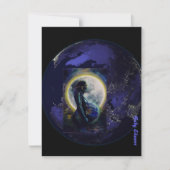 Babydusche Gothic Einladung (Vorderseite)