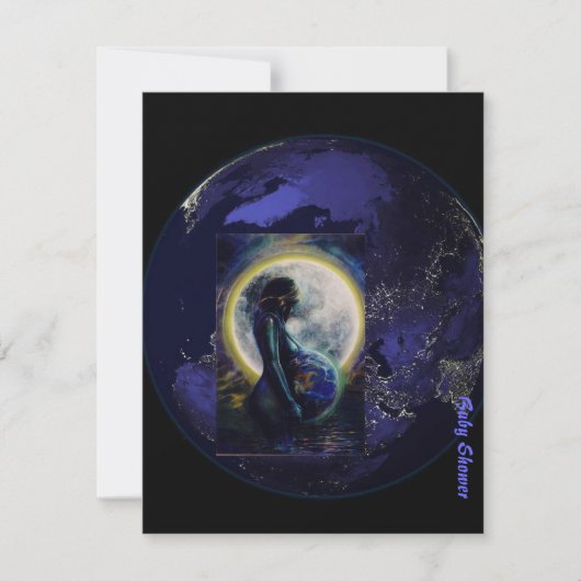 Babydusche Gothic Einladung (Vorderseite)