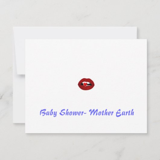 Babydusche Gothic Einladung (Rückseite)