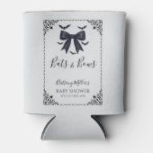 Babydusche Gothic von Fledermäusen und Bows Dosenkühler (Vorderseite)