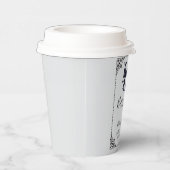 Babydusche Gothic von Fledermäusen und Bows Pappbecher (Rechts)