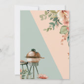 Babydusche GRILLEN Geschlecht neutral Einladung (Rückseite)