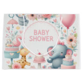 Babydusche Große Geschenktasche Geschenktüte (Vorderseite)
