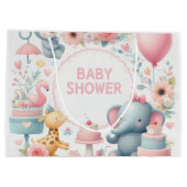 Babydusche Große Geschenktasche Geschenktüte (Rückseite)