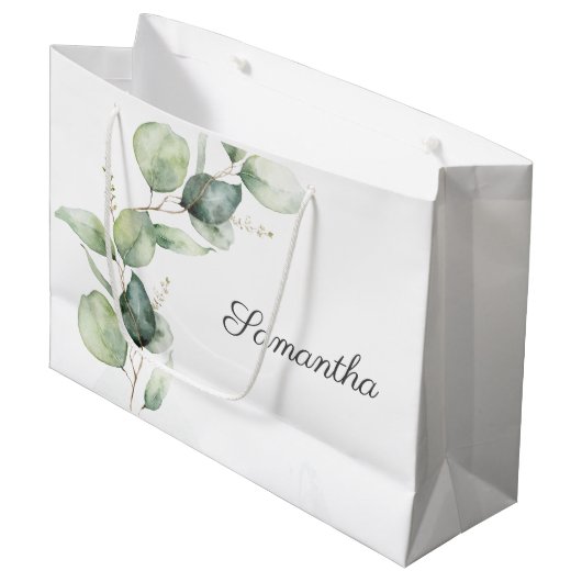 Babydusche Große Geschenktüte (Vorderseite Schrägansicht)