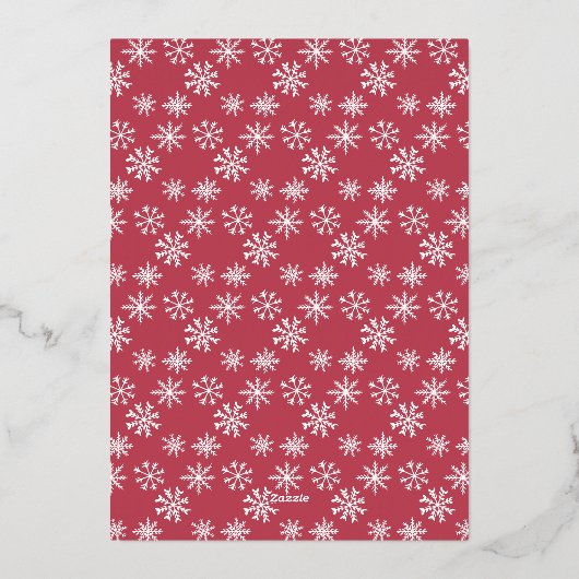 Babydusche grün blau rot blumenrot Weihnachtskranz Folieneinladung (Rückseite)