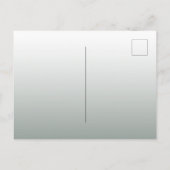 Babydusche grün Bordeaux-Blumen Einladung Postkarte (Rückseite)