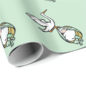 Babydusche Grün Geschenkpapier (Rolleneckpunkt)