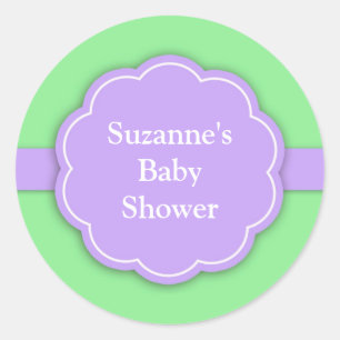 Babydusche Grüne Aufkleber