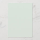 Babydusche Grüne Elegante Aquarellfolie Hinweiskarte (Rückseite)