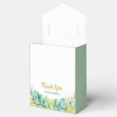 Babydusche Grüne Eukalyptus Blätter Olive Geschenkschachtel (Geöffnet)